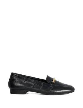 Women's 'Gearing' Leather Loafers in Black Size: 5 - Black - Size: 5 - Dune london - FashionsVida