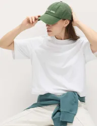 Cotton Rich Graphic Boxy T-Shirt White female