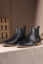 Pimlico Mens Premium Leather Chelsea Boots