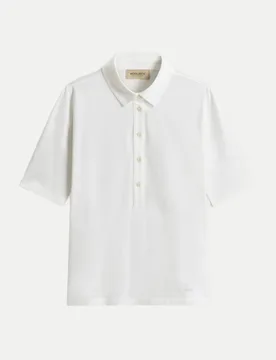 WOOLRICH Poloshirt Luxe Weiß M - Woolrich - FashionsVida