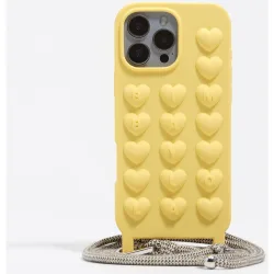 Funda silicona iphone 16 pro max con cabo