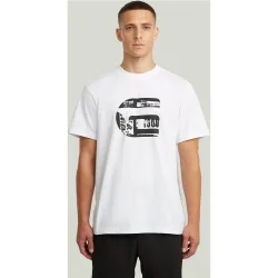 Camiseta de hombre de manga corta y corte recto