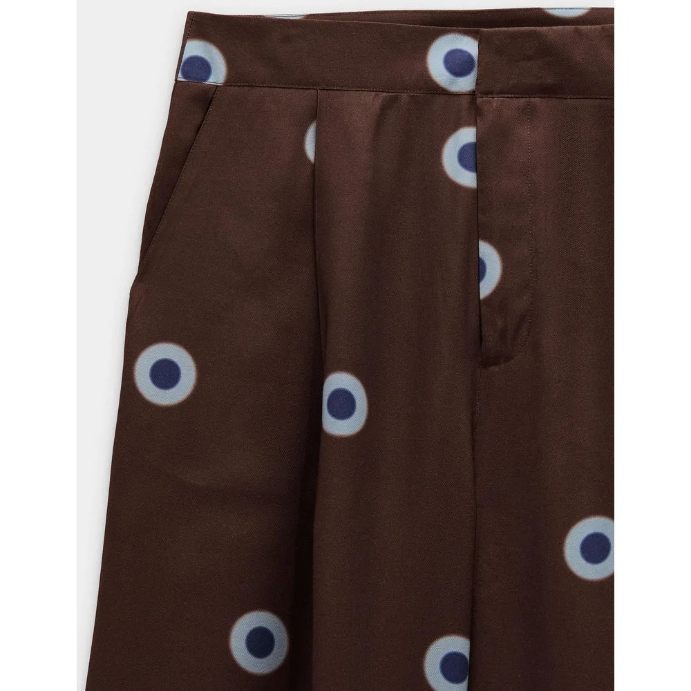 Pantalón ancho de mujer con estampado de lunares - Parfois - FashionsVida