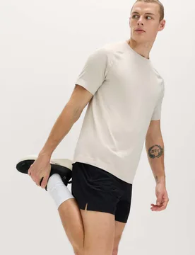 Seam Free Sports T-Shirt Medium Beige male - Goodmove - FashionsVida