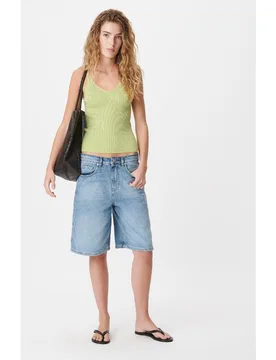 Bermudas de mujer vaqueras cinco bolsillos - IKKS - FashionsVida