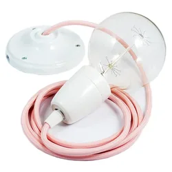 Cables Suspension Luminaire Rm16 1 M Pink / White One Size