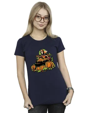 Women's Evil Queen Villains Cotton Halloween T-Shirt in Navy Size: XL - Navy - Size: XL - Disney - FashionsVida
