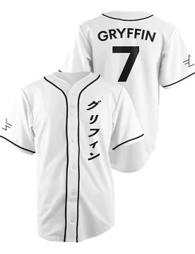 DJ Gryffin Jersey Katakana Baseball Jacket Shirts V-Neck Short Sleeve Button-Down Tee Women Men Streetwear Tops - Aliexpress - FashionsVida