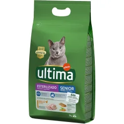 Pienso para gatos esterilizados Senior Senior +10 pollo