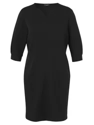 Kleid V-Ausschnitt 3/4 Arm female