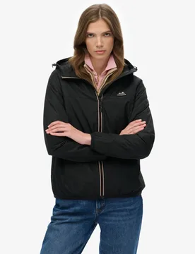 Superdry Damen Essential Tri Windbreaker Jacke Black - Größe: 44 - 99.99 - FashionsVida