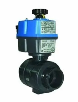 Vrobinet à Bille Industriel En Pvc-u 02631 Ø90 Dn80 24-240 Vac/vdc Ptfe-epdm à Commande électrique