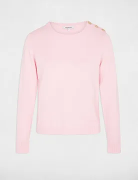 Jersey de mujer cuello redondo con botones - Morgan - FashionsVida