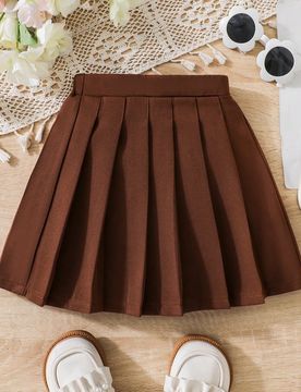 Falda mini plisada de moda para niña, adecuada para primavera/verano