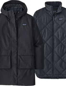 Parka 3 en 1 - W's Pine Bank 3-in-1 Parka Pitch Blue - Taille S - Navy - Patagonia - FashionsVida