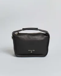 Borsa a spalla Contemporary Hobo piccola nera in pelle