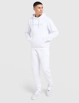 Mens Dual Logo Fleece Joggers - Bianco, bianco bianco Uomo taglia S - McKenzie - FashionsVida