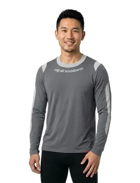 Maglia A Maniche Lunghe A-dura Dri Wool Dark Heather Gray - Alpinestars - FashionsVida