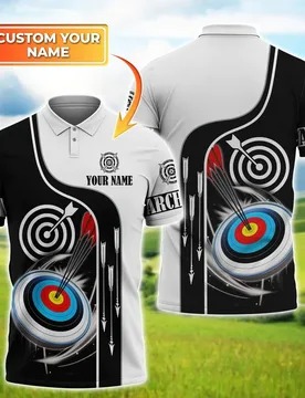 Archery shooting mens lapel polo shirt personalized name T-shirt3Dprinted summer unisex short sleeved loose casualquickdryingtop - Aliexpress - FashionsVida