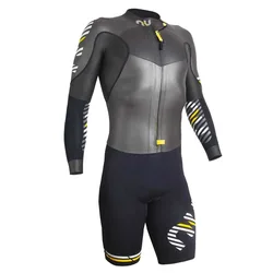 Alligator Elite Short Sleeve Trisuit Black / Yellow L Men