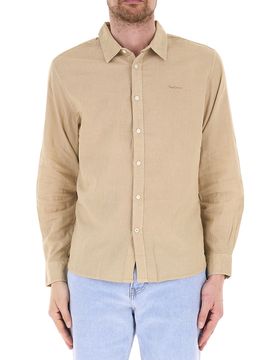 Pepe Jeans Camicia in lino BEIGE S