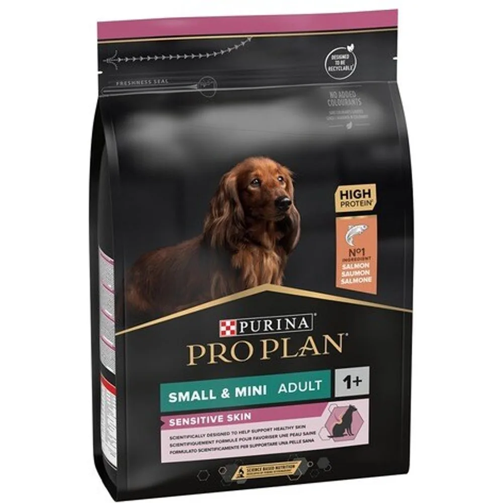 Pienso para perros adultos Pro Plan Small & Mini Sensitive Skin salmón - Purina Pro Plan - FashionsVida