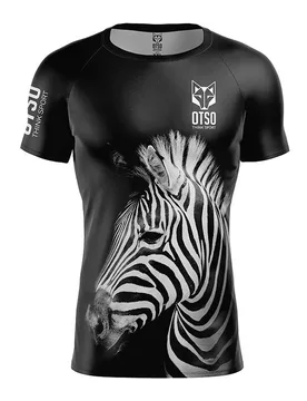 Maglietta A Maniche Corte Zebra Multicolour S - OTSO - FashionsVida