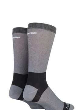 Pair Grey Coolmax Liners For Extra Comfort And Dryness Next To Skin Men's 12+ Mens - - Grey - Size: 12+ Mens - Bridgedale - FashionsVida