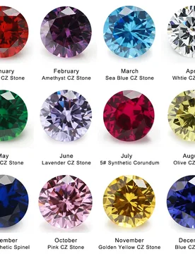 PCS Per Colors Total 600pcs 12Color Birthday Stone Round Loose Cubic Zirconia Gemstone Synthetic Corundum5# Spinel113# - Aliexpress - FashionsVida
