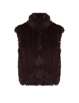 Gilet in Felloptik DAVA braun 34 damen - RINO&PELLE - FashionsVida