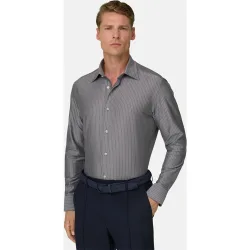 Camisa polo a rayas en jersey japon�s regular fit
