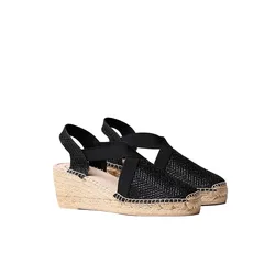 Pons Espadrilles Compensées Triton Black EU 43