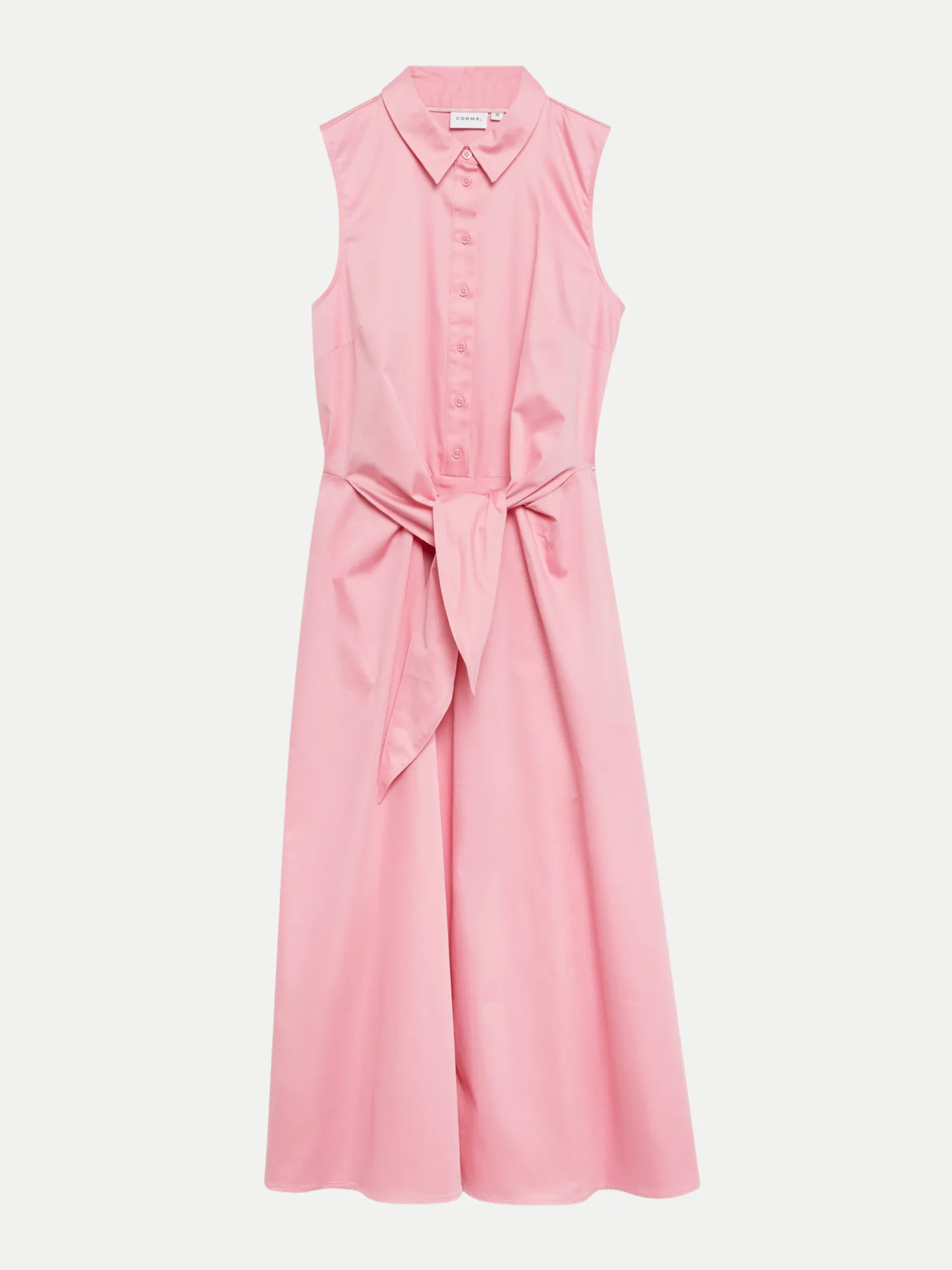 Hemdblusenkleid mit Bindegürtel Rosa 42 - Comma - FashionsVida