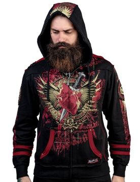 Kapuzenjacke - Revenge Hoodie - S bis 3XL - für Männer - Größe S - schwarz - Männer - male