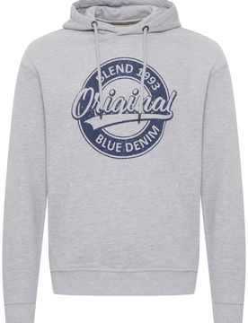 BLEND Sudadera navy / gris moteado
