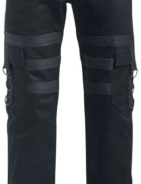Gothic Stoffhose - Liam Pants - W30L32 bis W38L34 - für Männer - Größe W38L34 - schwarz - Männer - male