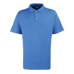 Mens Pique Stud Front Polo Shirt (Royal Blue) - Size 4xl