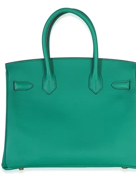 Hermès Epsom Birkin 30 Vert Jade GHW - Hermes - FashionsVida