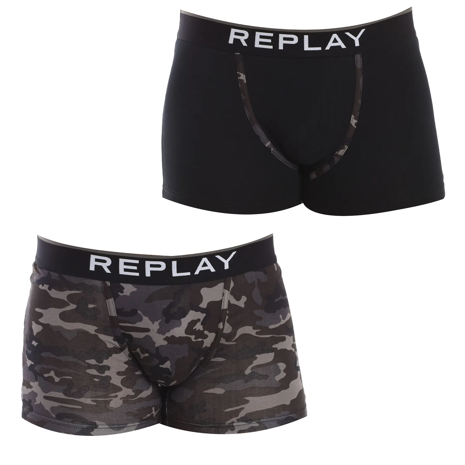 Mens Pack-2 Boxers I101195 Men - Multicolour - Size Small - Replay - FashionsVida