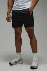 Herren Herren Active Zip-Taschen Stretch 5 Zoll Gym Short Black Größe Q
