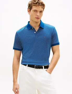 Polo de caballero de manga corta estampado - Tommy Hilfiger - FashionsVida