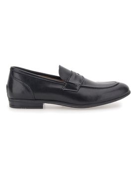 Mocassini neri in vera pelle 070 44