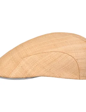 Lovarico Straw Flat Cap by - nature - Size: 55 cm - Lierys - FashionsVida