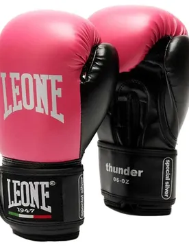 Gants De Boxe En Cuir Synthétique Thunder Fucsia 10M oz