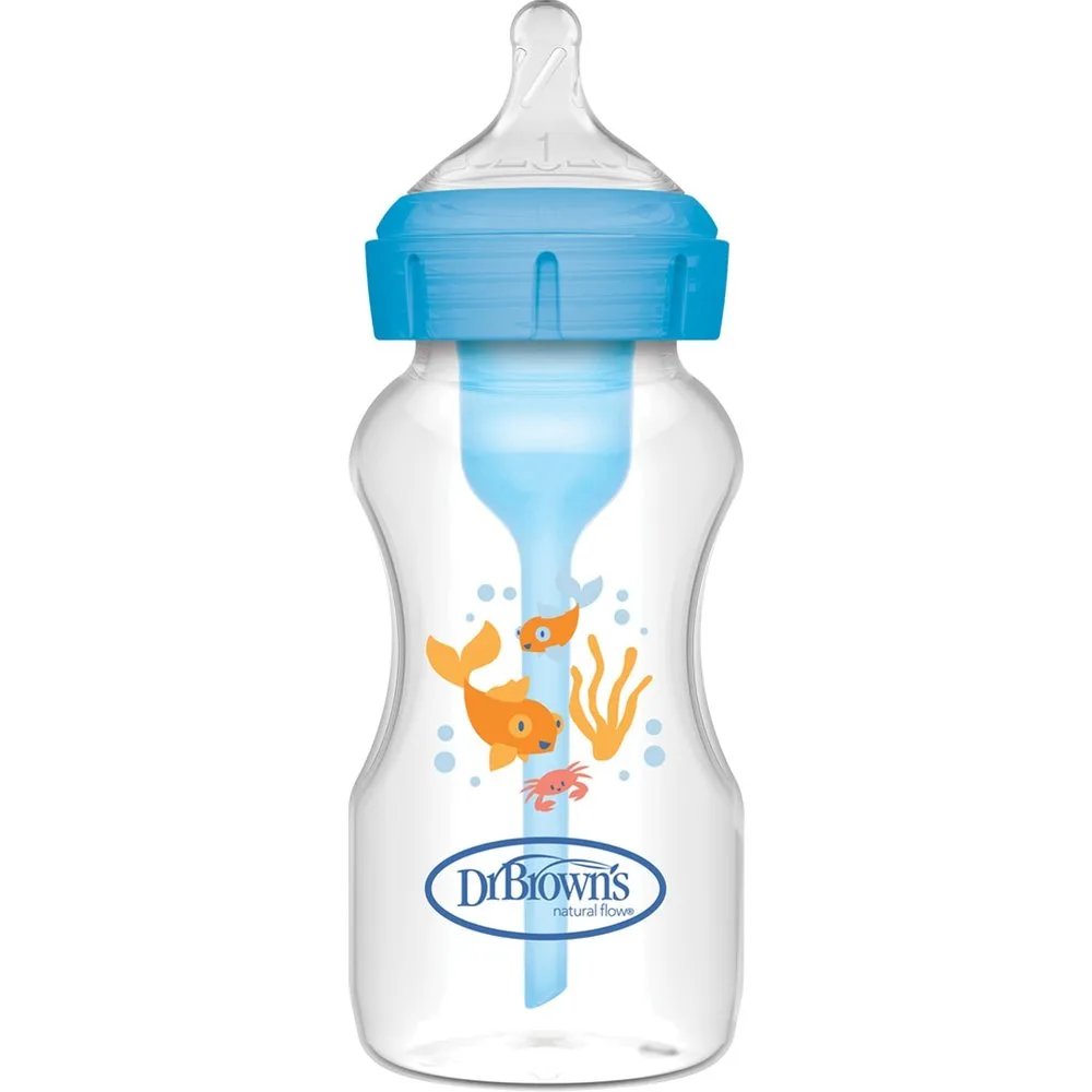Biberón anticólico Options+ Formato Boca Ancha 270 ml - Dr. Brown's - FashionsVida