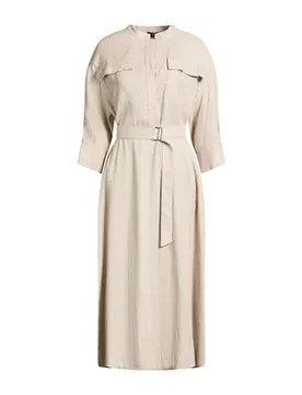 Midi-Kleid Damen Beige 36 Damen - ICONA by KAOS - FashionsVida
