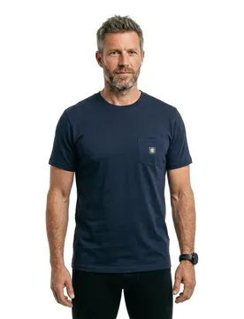 T-shirt à Manches Courtes Icon Label Pocket Eclipse Navy XS