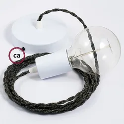 Cables Suspension Luminaire Tn03 50 Cm Anthracite / White One Size
