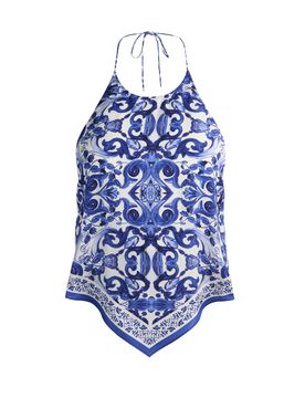 Alice + Olivia Top White/blue