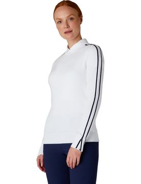 Pullover Striped Neck, weiss l